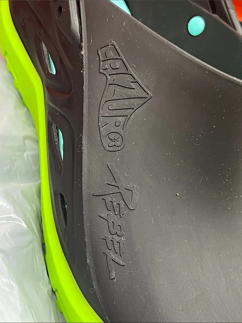 Men's Black Slip-On Clogs with Lime Green Outsole